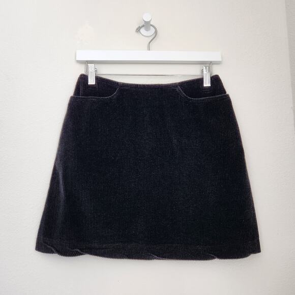 Vintage 90s Clothes Circuit Black Corduroy Mini Skirt High Waisted Whimsygoth 2 - Picture 8 of 8